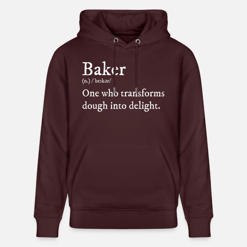 Baker Definition T-Shirt - Sweat à capuche bio CRUISER Stanley/Stella Unisexe - maroon