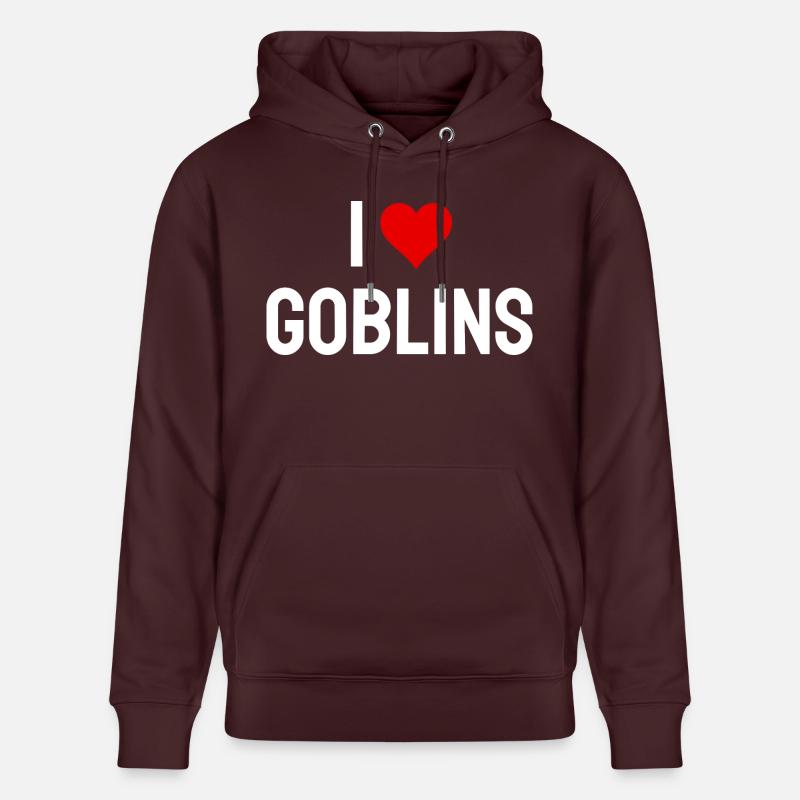J’adore les gobelins - Sweat à capuche bio CRUISER Stanley/Stella Unisexe - maroon