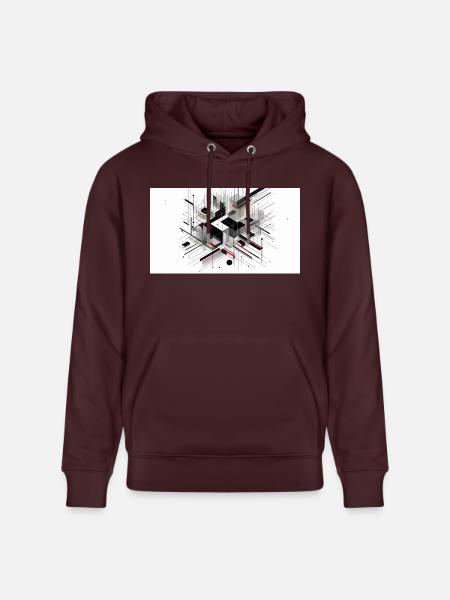 Abstract art - Stanley/Stella CRUISER Unisex Organic Hoodie - maroon
