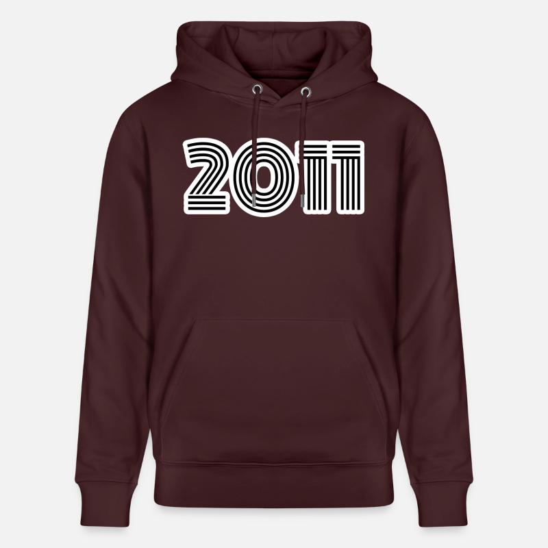 Année de naissance 2011 - Sweat à capuche bio CRUISER Stanley/Stella Unisexe - maroon