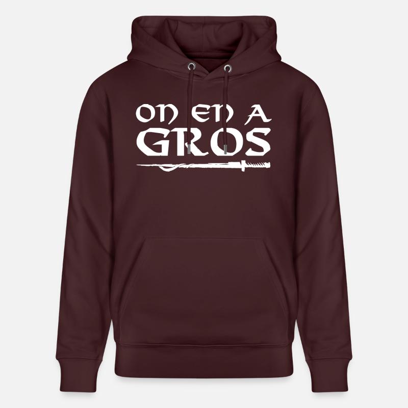 On en a gros - Sweat à capuche bio CRUISER Stanley/Stella Unisexe - maroon