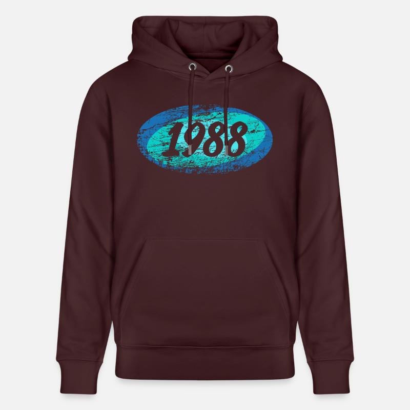 Elypse 1988 - Sweat à capuche bio CRUISER Stanley/Stella Unisexe - maroon