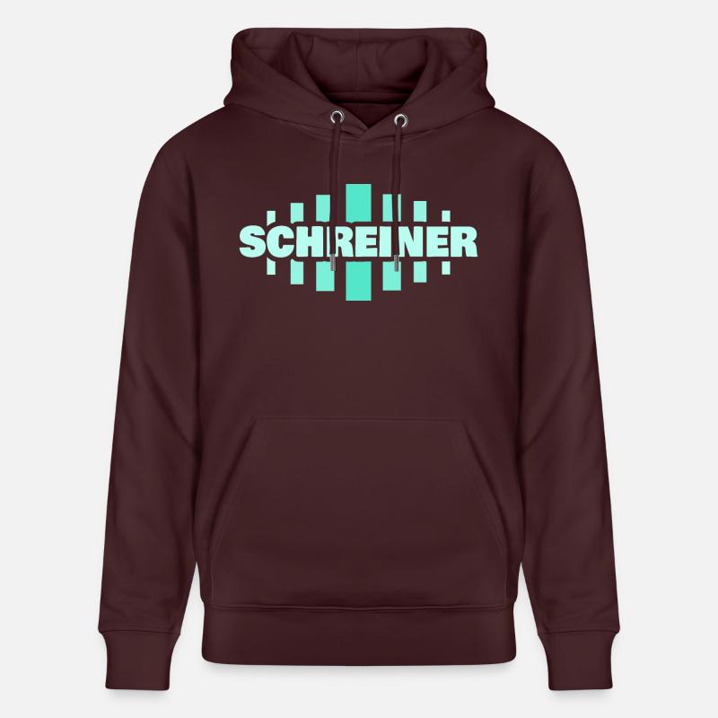 Charpentier - Sweat à capuche bio CRUISER Stanley/Stella Unisexe - maroon