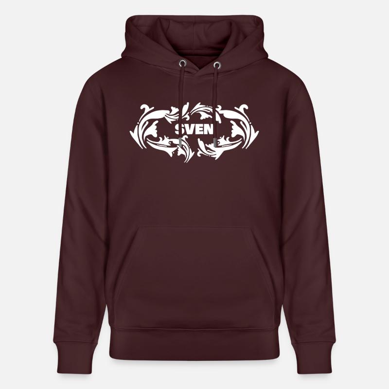 Nom Sven - Sweat à capuche bio CRUISER Stanley/Stella Unisexe - maroon