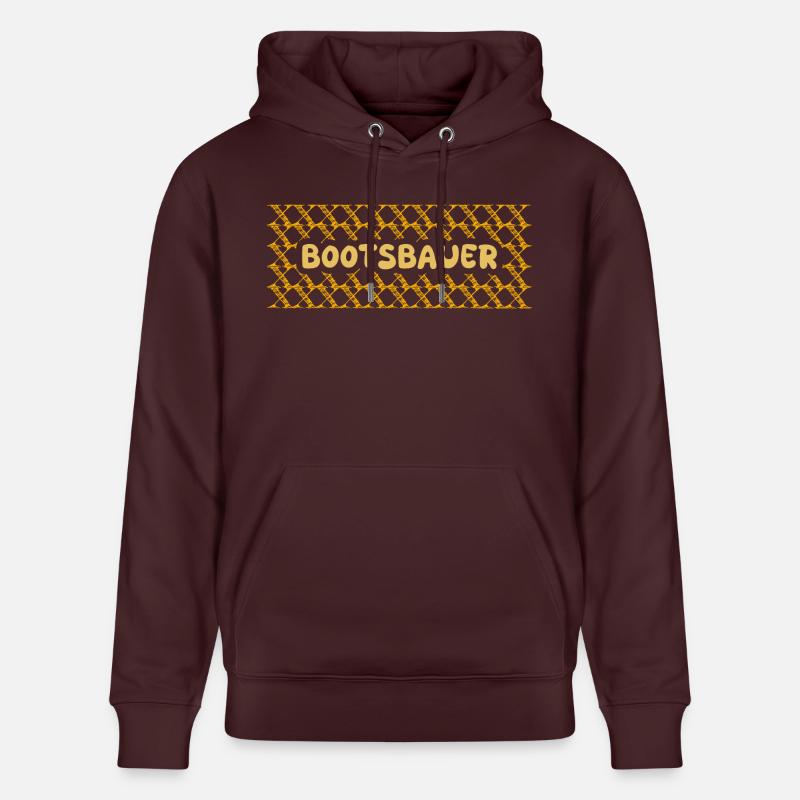 Chantier Constructeur de bateaux - Sweat à capuche bio CRUISER Stanley/Stella Unisexe - maroon