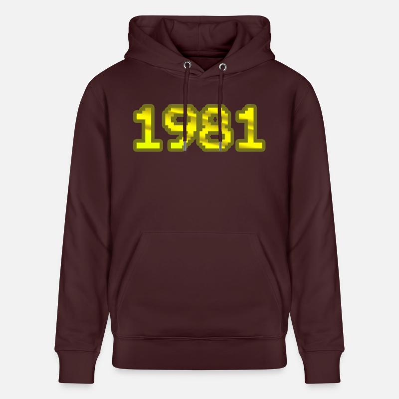 Nerd 1981 - Sweat à capuche bio CRUISER Stanley/Stella Unisexe - maroon