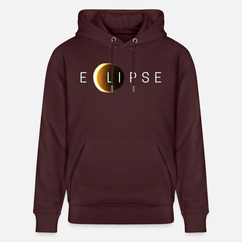 Éclipse solaire - Sweat à capuche bio CRUISER Stanley/Stella Unisexe - maroon