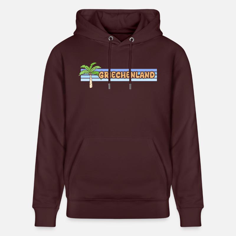 La Grèce comme vacances - Sweat à capuche bio CRUISER Stanley/Stella Unisexe - maroon