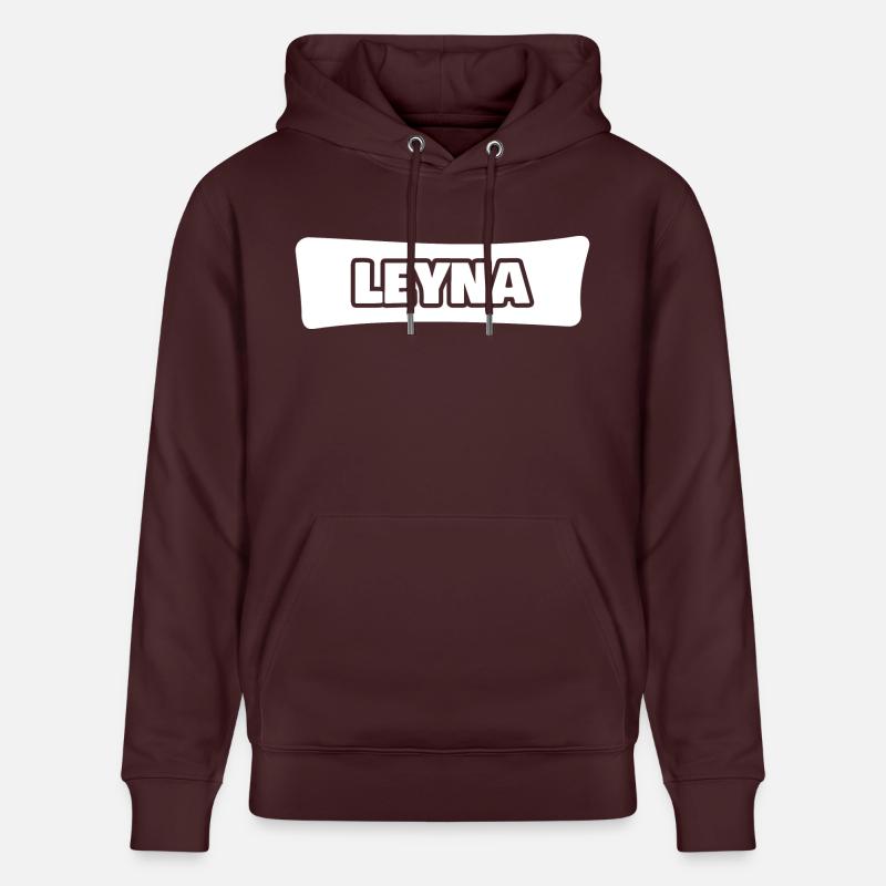 Nom Leyna - Sweat à capuche bio CRUISER Stanley/Stella Unisexe - maroon