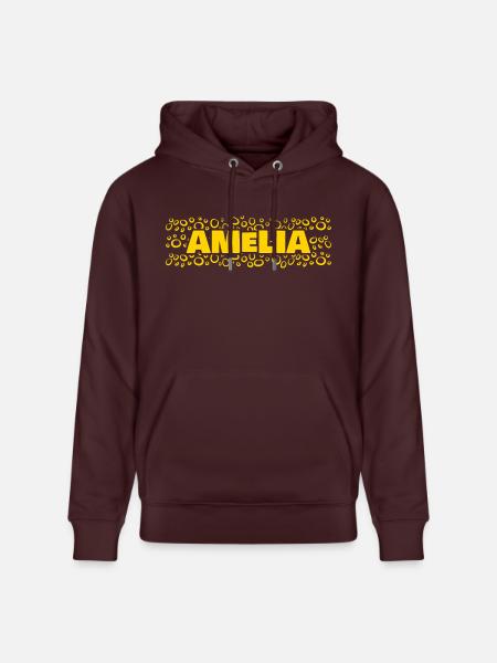 First name Amelia - Stanley/Stella CRUISER Unisex Organic Hoodie - maroon
