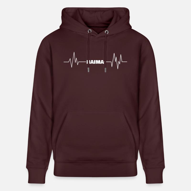 Naima - Sweat à capuche bio CRUISER Stanley/Stella Unisexe - maroon