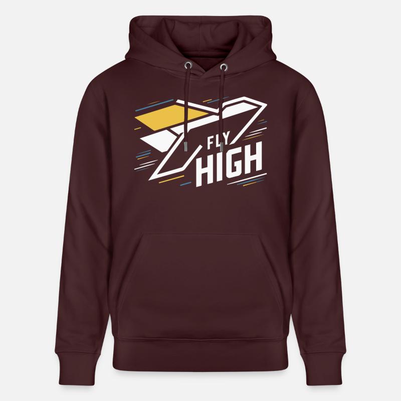 AVIONS, VOLEZ HAUT - Sweat à capuche bio CRUISER Stanley/Stella Unisexe - maroon