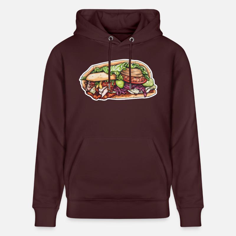 Kebab - Sweat à capuche bio CRUISER Stanley/Stella Unisexe - maroon