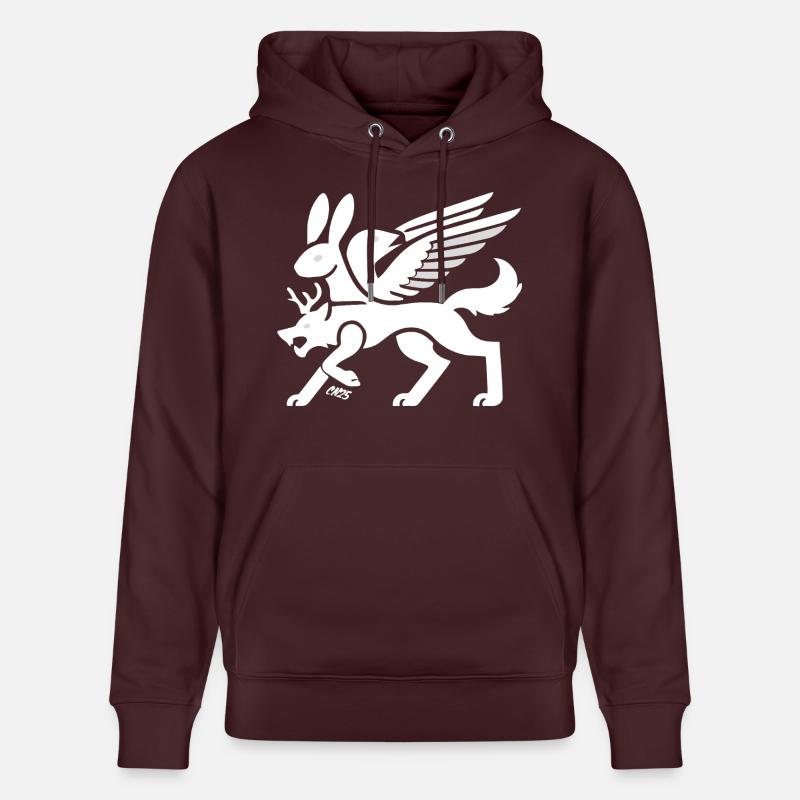 Wolpertinger - Sweat à capuche bio CRUISER Stanley/Stella Unisexe - maroon