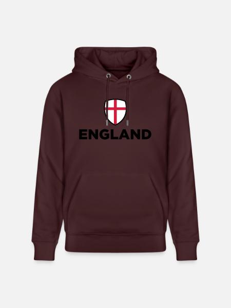 Drapeau national de l Angleterre - Sweat à capuche bio CRUISER Stanley/Stella Unisexe - maroon