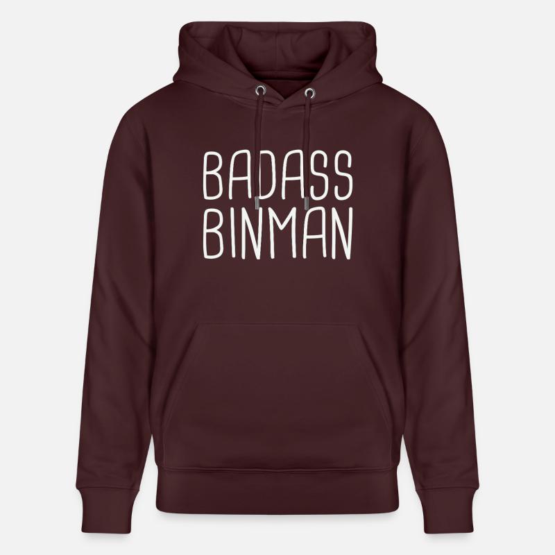 Binman Badass - Sweat à capuche bio CRUISER Stanley/Stella Unisexe - maroon