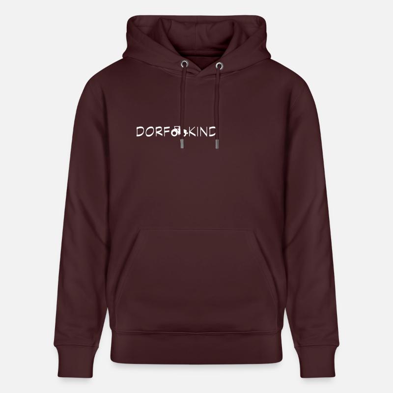 Dorfkind_Traktor - Stanley/Stella Unisex Bio-Hoodie CRUISER  - Maroon