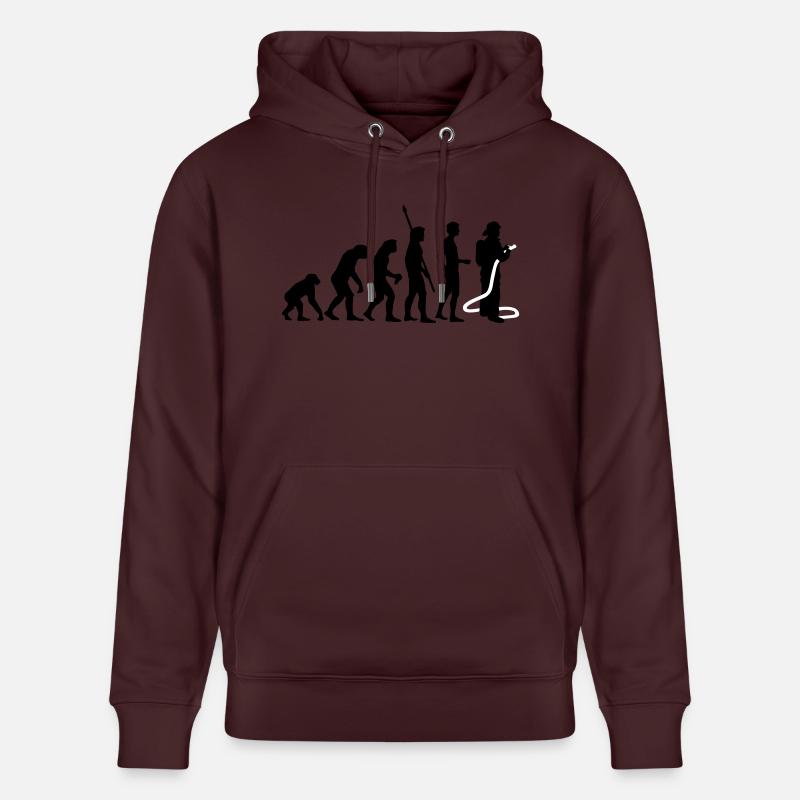 evolution firefighter - Sweat à capuche bio CRUISER Stanley/Stella Unisexe - maroon