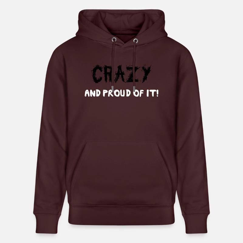 Crazy - Sweat à capuche bio CRUISER Stanley/Stella Unisexe - maroon