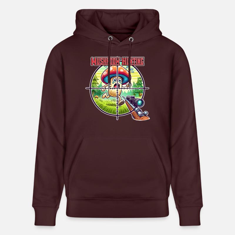 Chasse au champignons - Sweat à capuche bio CRUISER Stanley/Stella Unisexe - maroon