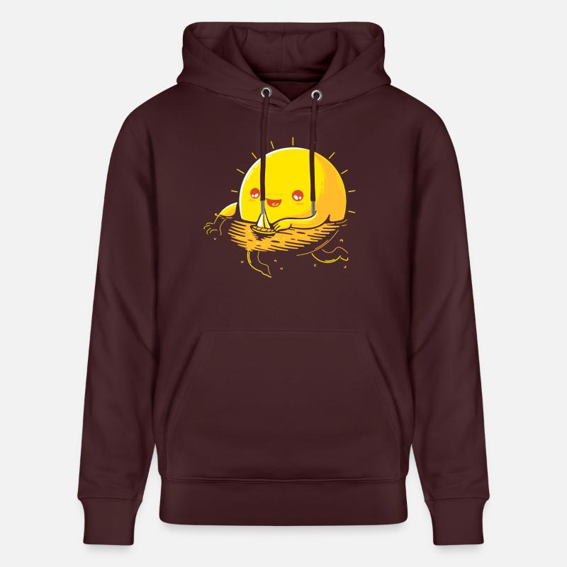 Soleil dans l’eau - Sweat à capuche bio CRUISER Stanley/Stella Unisexe - maroon
