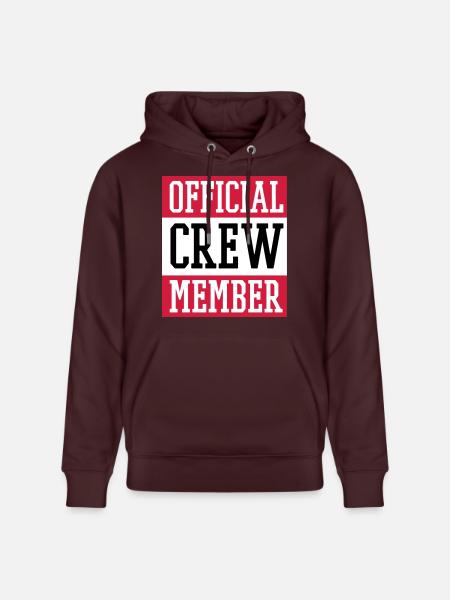 Official Crew Member - Stanley/Stella Unisex Bio-Hoodie CRUISER - Maroon