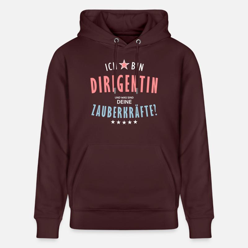 Dirigentin Beruf - Geschenk - Stanley/Stella Unisex Bio-Hoodie CRUISER  - Maroon