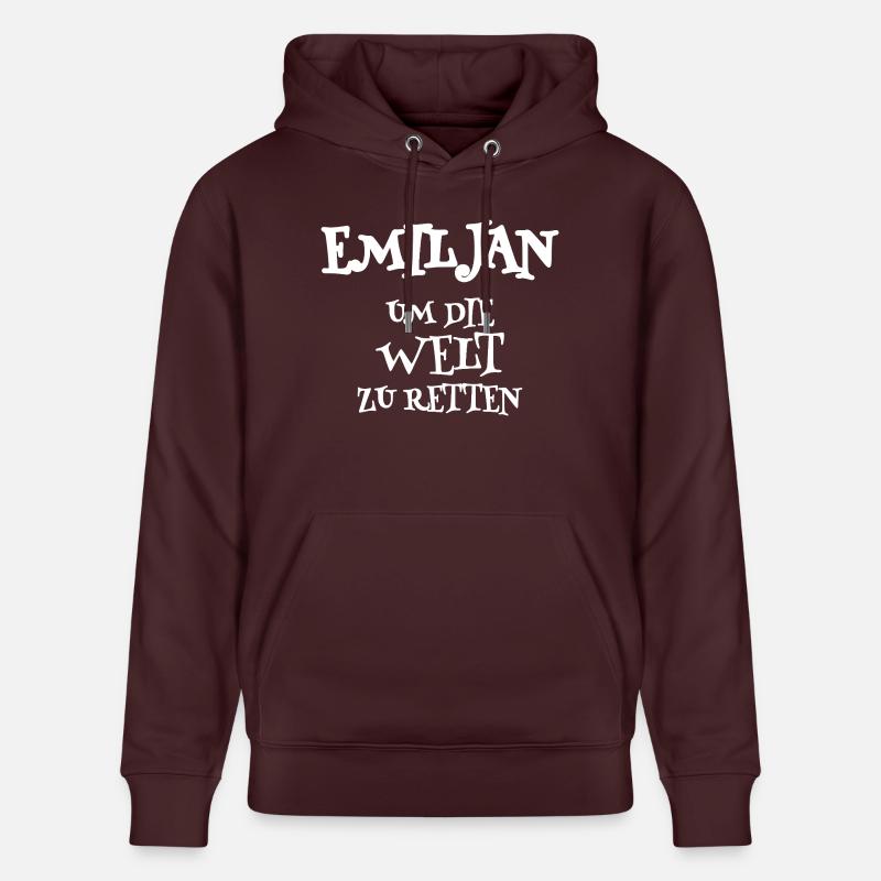 Sauveteur Emiljan - Sweat à capuche bio CRUISER Stanley/Stella Unisexe - maroon