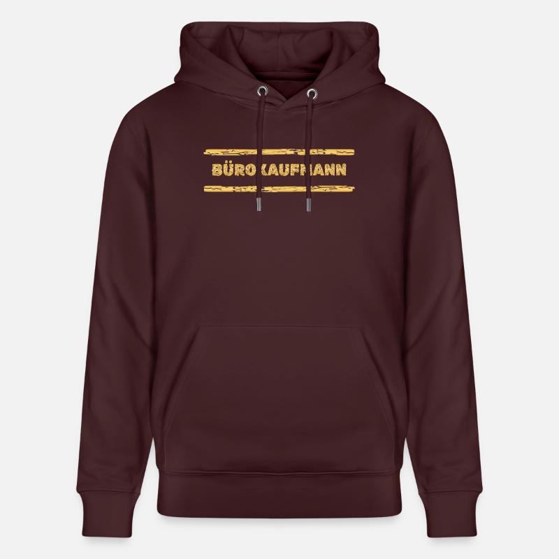 Profession : Employé de bureau - Sweat à capuche bio CRUISER Stanley/Stella Unisexe - maroon