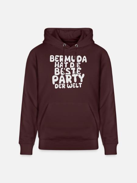 Gift for Bermuda - Stanley/Stella CRUISER Unisex Organic Hoodie - maroon