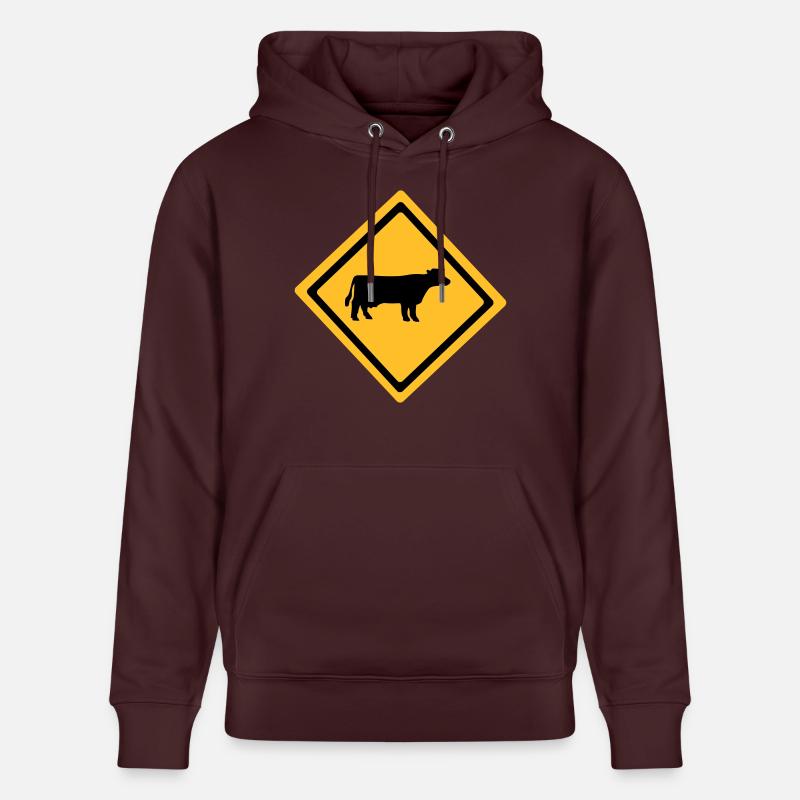 Bovins Connexion - Sweat à capuche bio CRUISER Stanley/Stella Unisexe - maroon