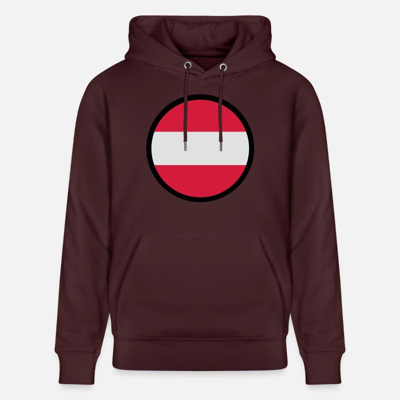 Marqué par l'Autriche - Sweat à capuche bio CRUISER Stanley/Stella Unisexe - maroon