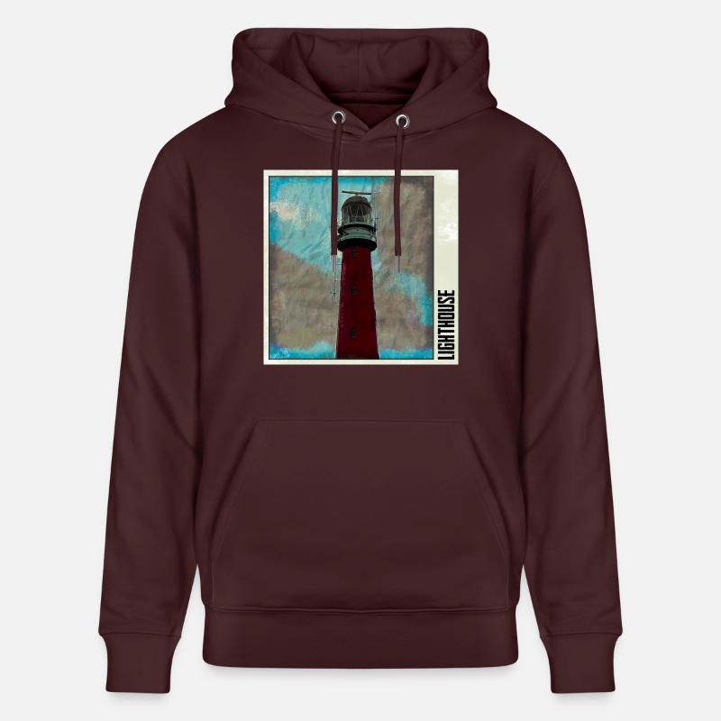 Phare22 - Sweat à capuche bio CRUISER Stanley/Stella Unisexe - maroon