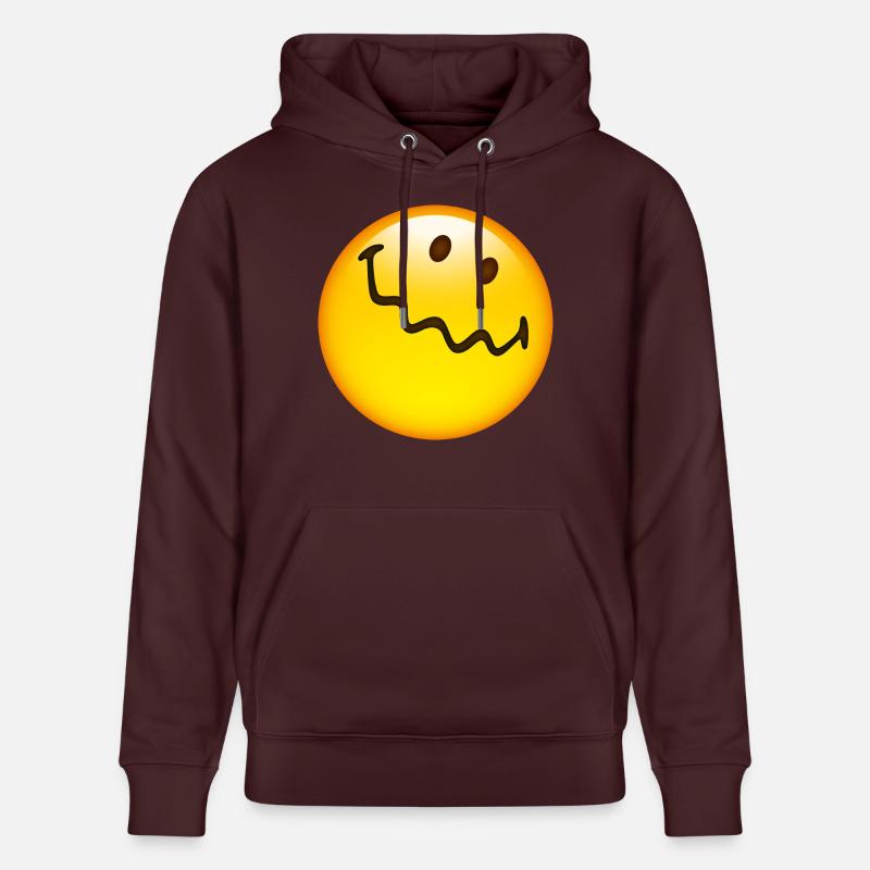 Smiley Glossy Uncertain - Sweat à capuche bio CRUISER Stanley/Stella Unisexe - maroon