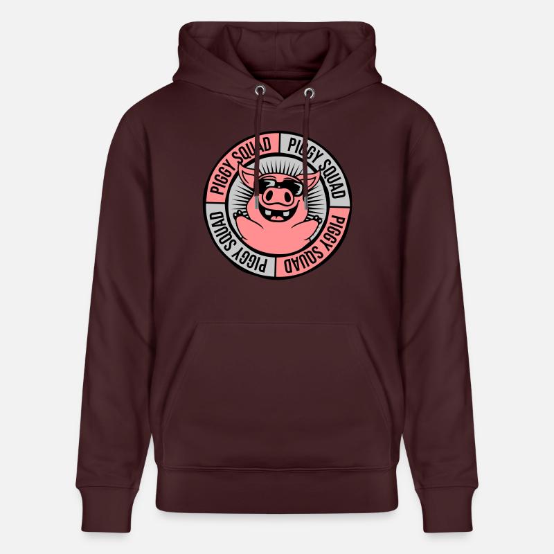 Équipe Ring Piggy Squad - Sweat à capuche bio CRUISER Stanley/Stella Unisexe - maroon