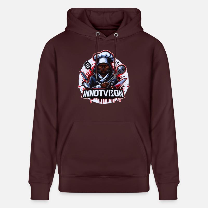 chef de la peur - Sweat à capuche bio CRUISER Stanley/Stella Unisexe - maroon