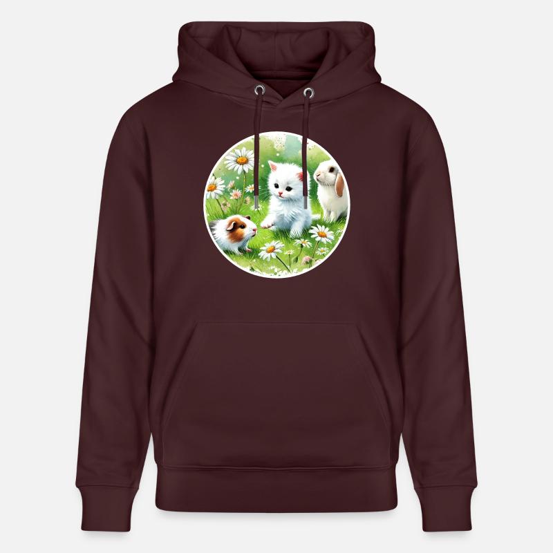 Cochons d’Inde, lapins et chatons - Sweat à capuche bio CRUISER Stanley/Stella Unisexe - maroon