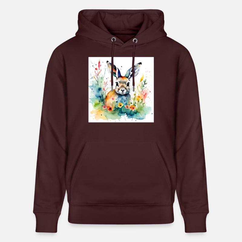 Couleur lapin - Sweat à capuche bio CRUISER Stanley/Stella Unisexe - maroon
