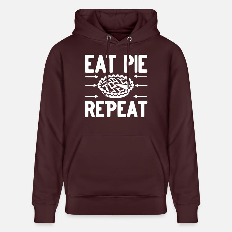 Eat Pie Répéter - Sweat à capuche bio CRUISER Stanley/Stella Unisexe - maroon