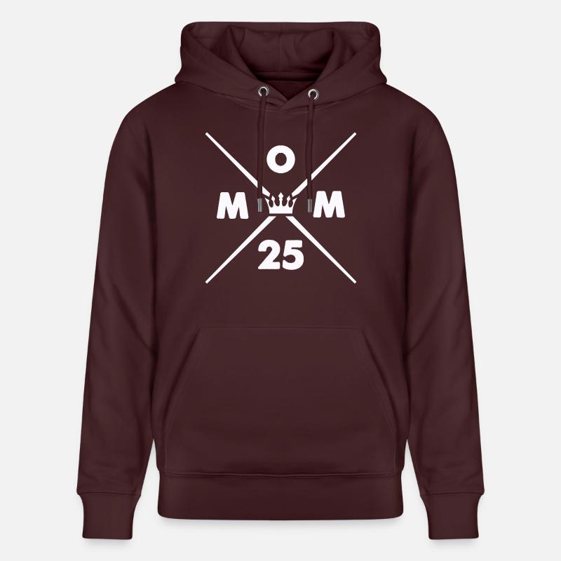 Maman 25 - Sweat à capuche bio CRUISER Stanley/Stella Unisexe - maroon