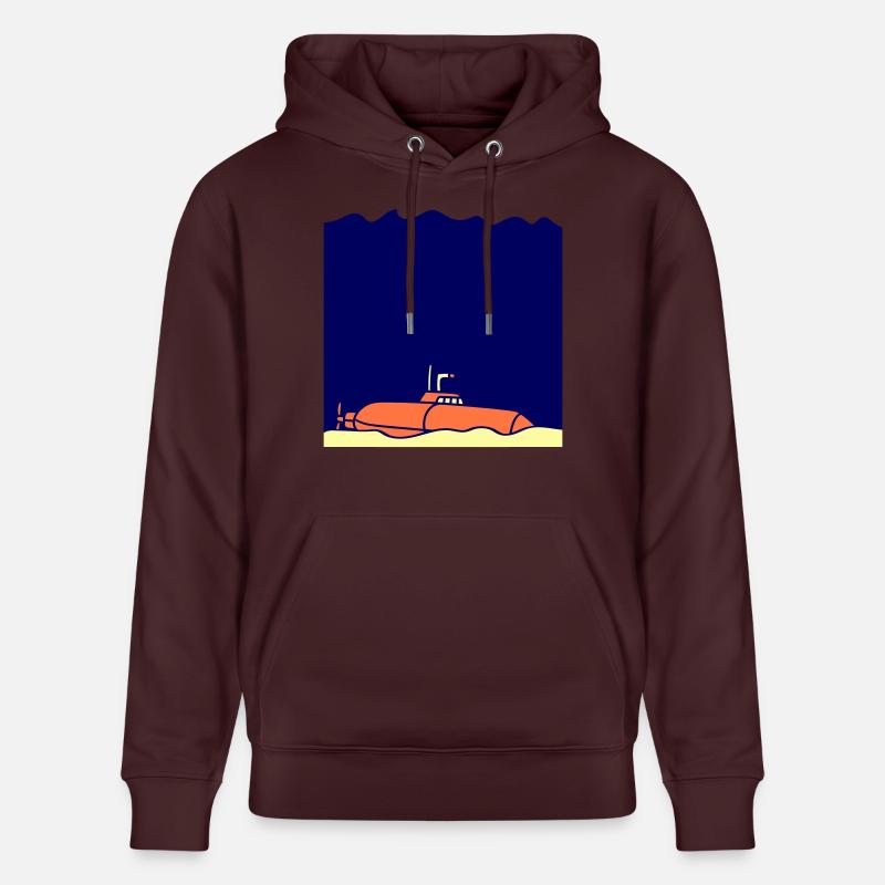 Sous-marin coulé échoué - Sweat à capuche bio CRUISER Stanley/Stella Unisexe - maroon