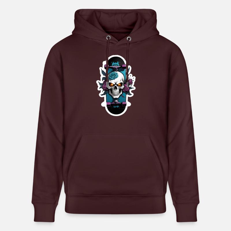 Patineur de crâne - Sweat à capuche bio CRUISER Stanley/Stella Unisexe - maroon
