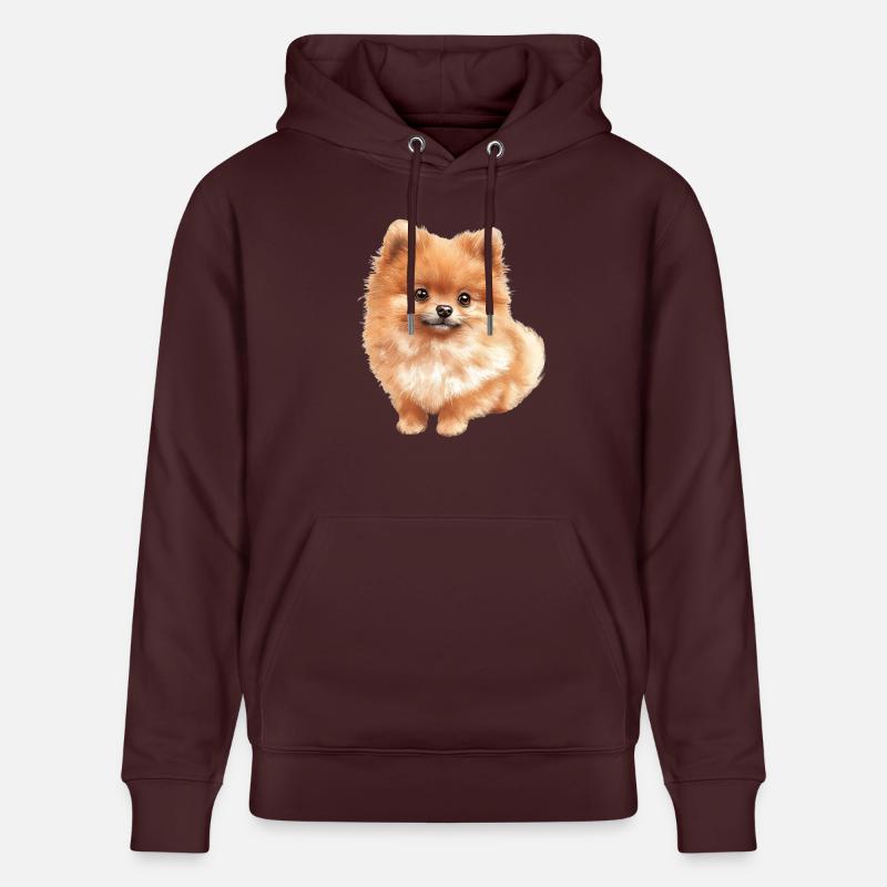 Bébé de Poméranie - Sweat à capuche bio CRUISER Stanley/Stella Unisexe - maroon