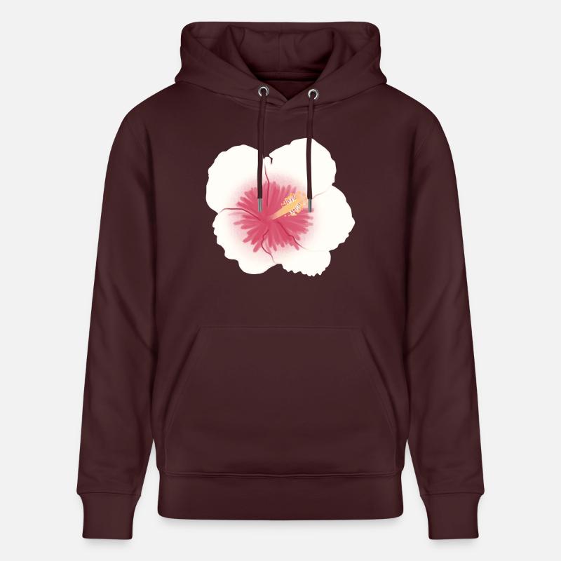 fleur d’hibiscus - Sweat à capuche bio CRUISER Stanley/Stella Unisexe - maroon