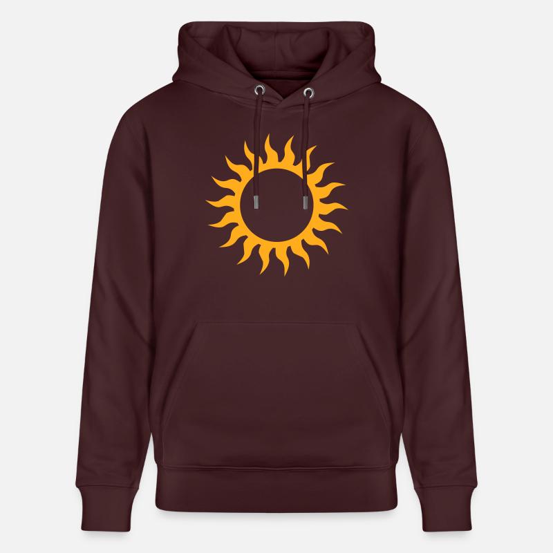 soleil - Sweat à capuche bio CRUISER Stanley/Stella Unisexe - maroon