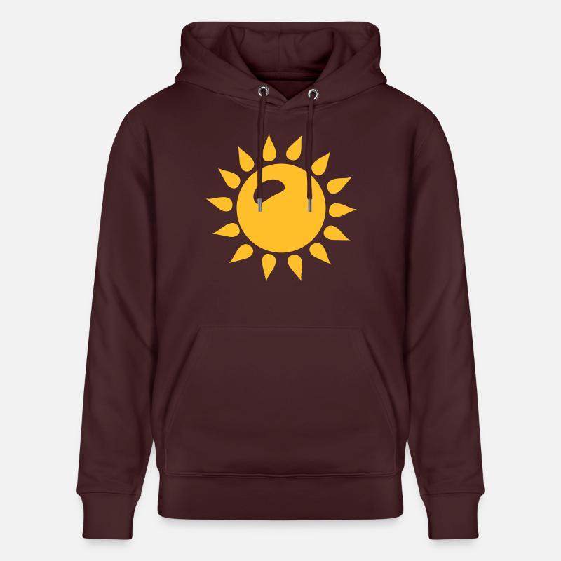 soleil - Sweat à capuche bio CRUISER Stanley/Stella Unisexe - maroon