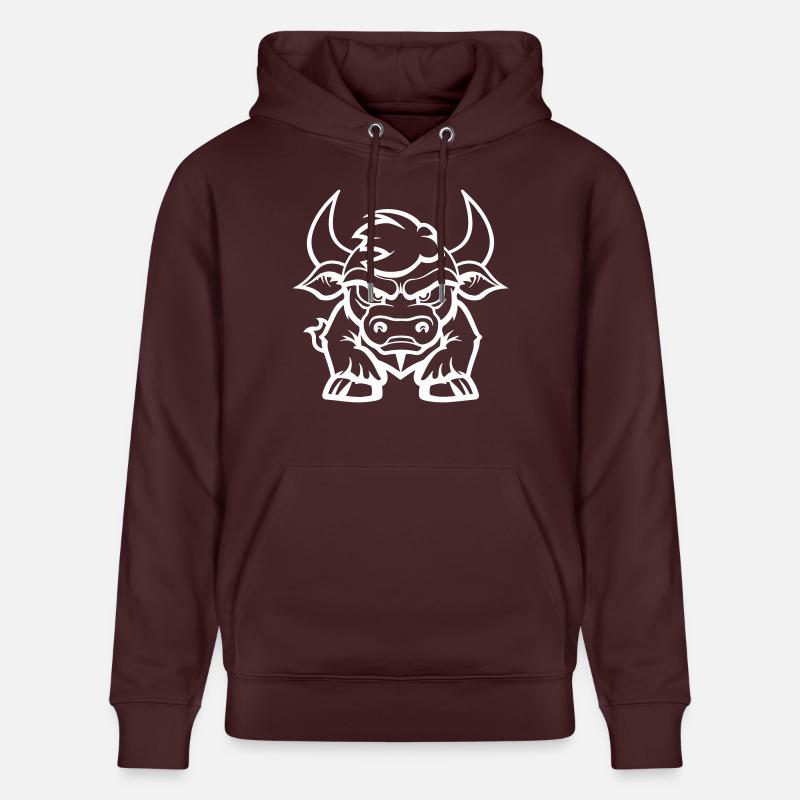 taureau - Sweat à capuche bio CRUISER Stanley/Stella Unisexe - maroon
