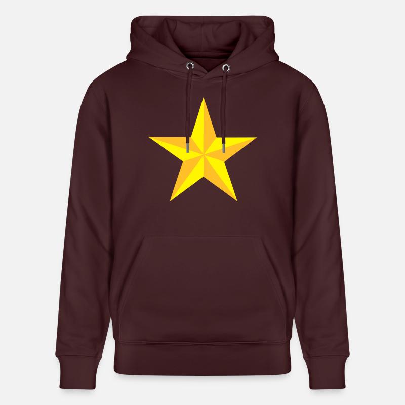 étoile - Sweat à capuche bio CRUISER Stanley/Stella Unisexe - maroon