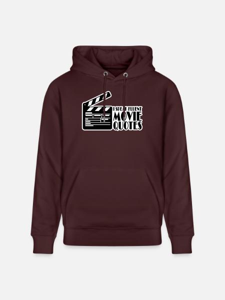 speak fluent movie quotes - Stanley/Stella CRUISER Unisex Organic Hoodie - maroon