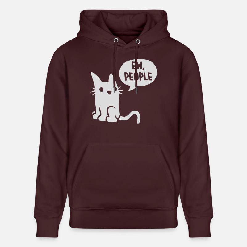 Bande dessinée chat ew people - Sweat à capuche bio CRUISER Stanley/Stella Unisexe - maroon